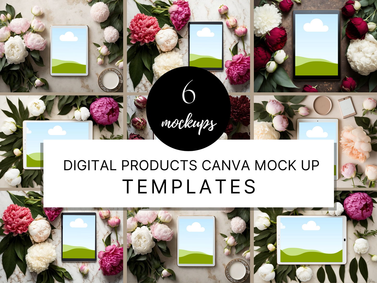 Digital Product Mockup | Peony