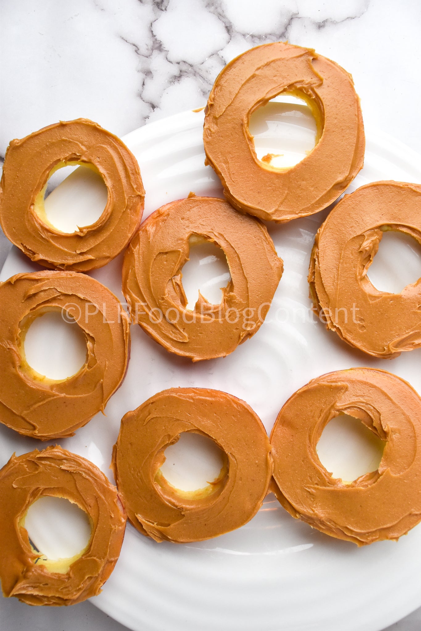 Donut Apples with Peanut Butter PLR