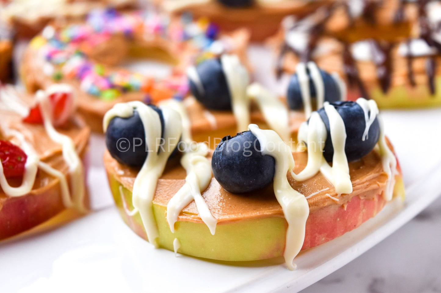 Donut Apples with Peanut Butter PLR