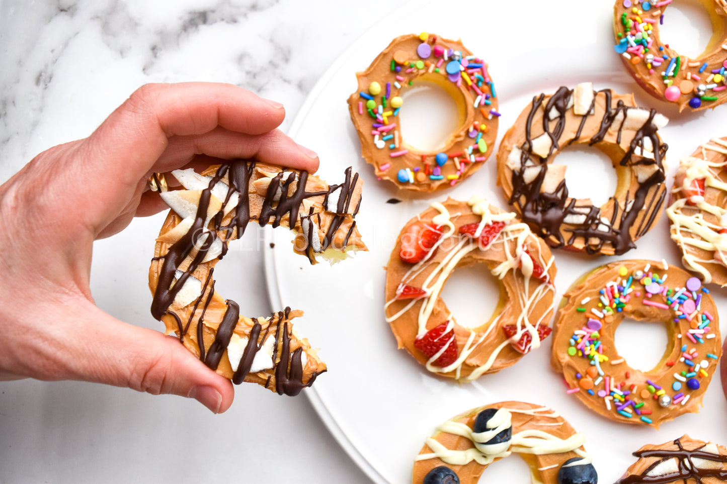 Donut Apples with Peanut Butter PLR