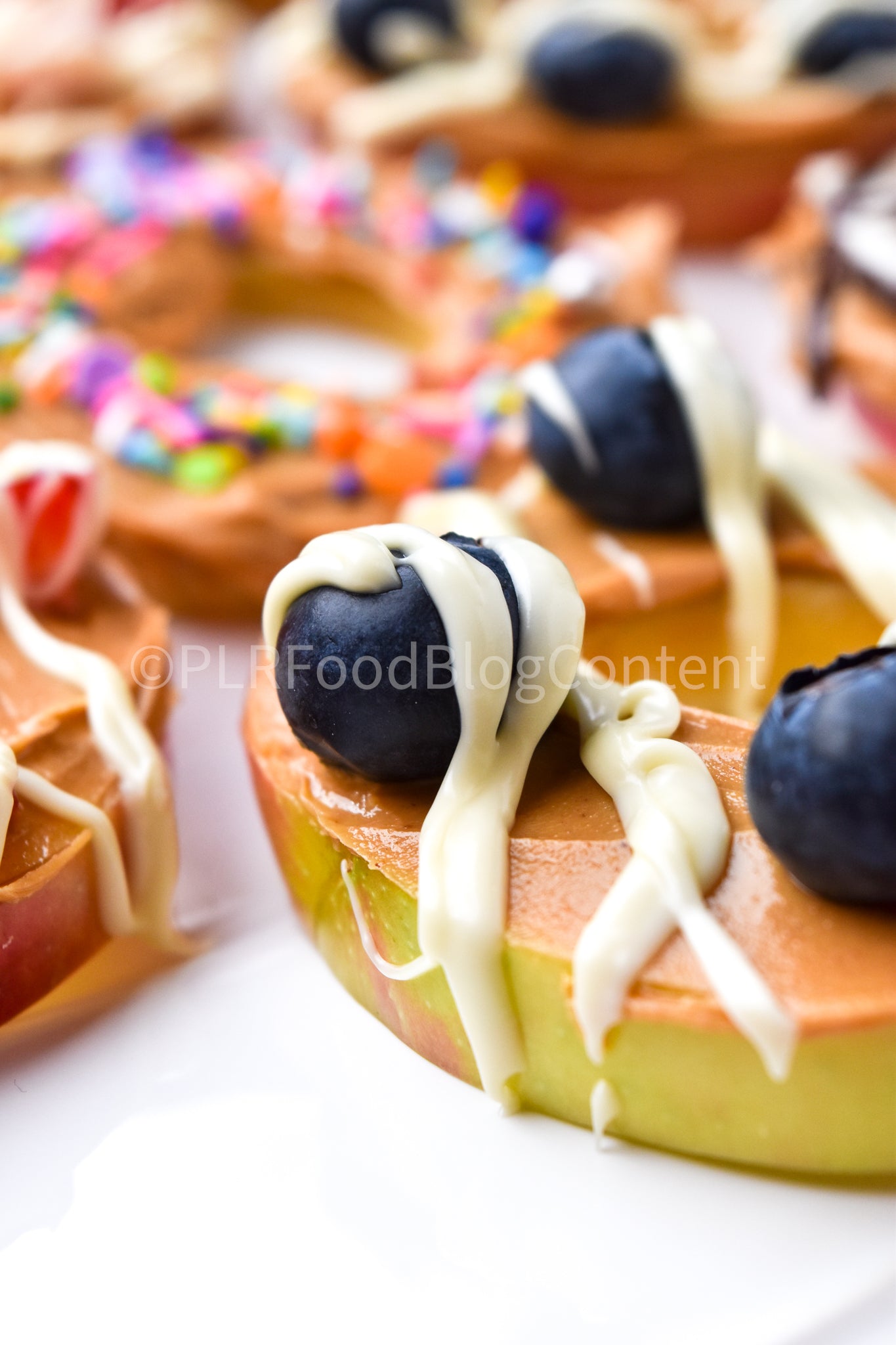 Donut Apples with Peanut Butter PLR