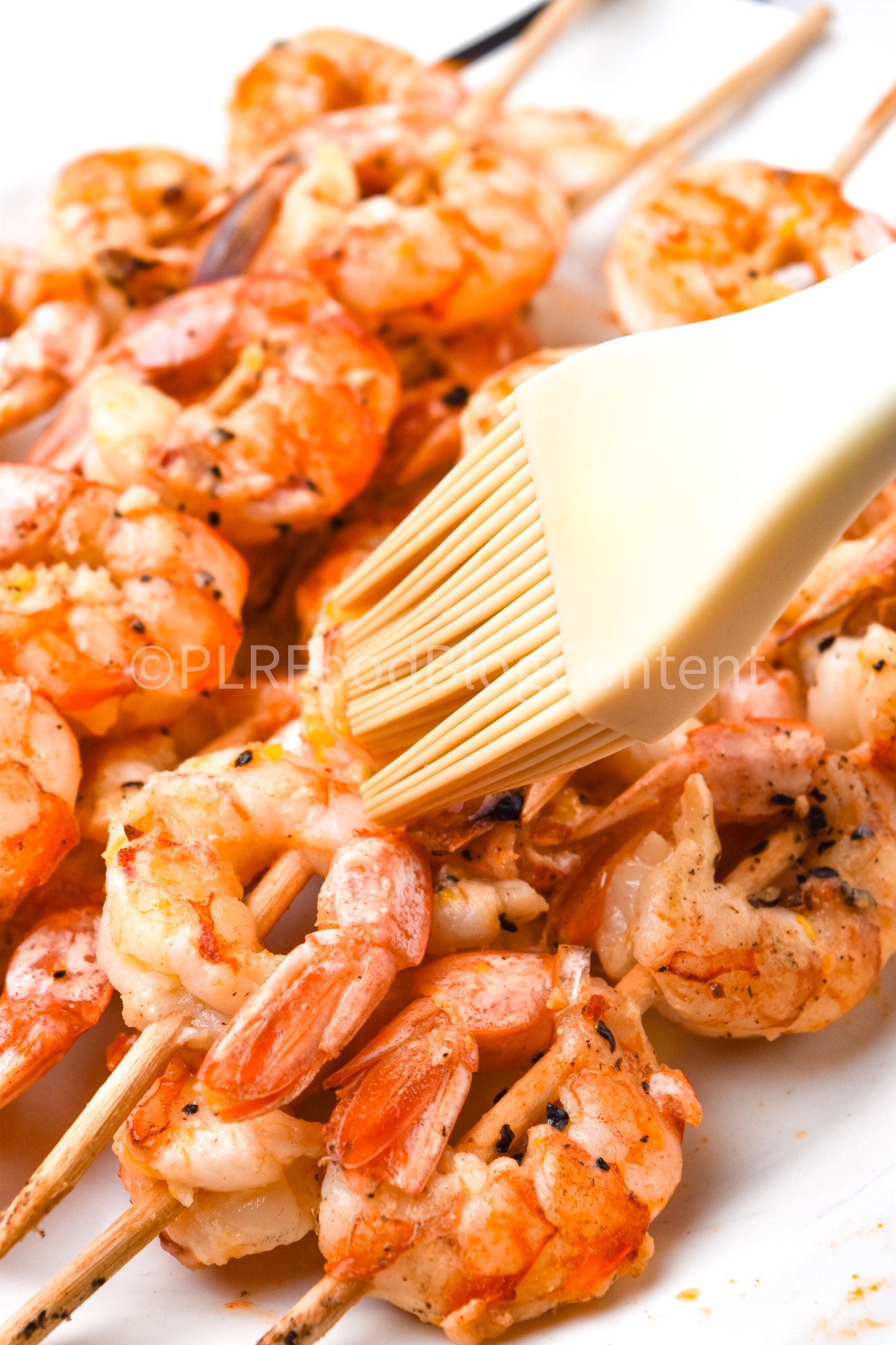 Grilled Lemon Garlic Parmesan Shrimp Skewers Set 3