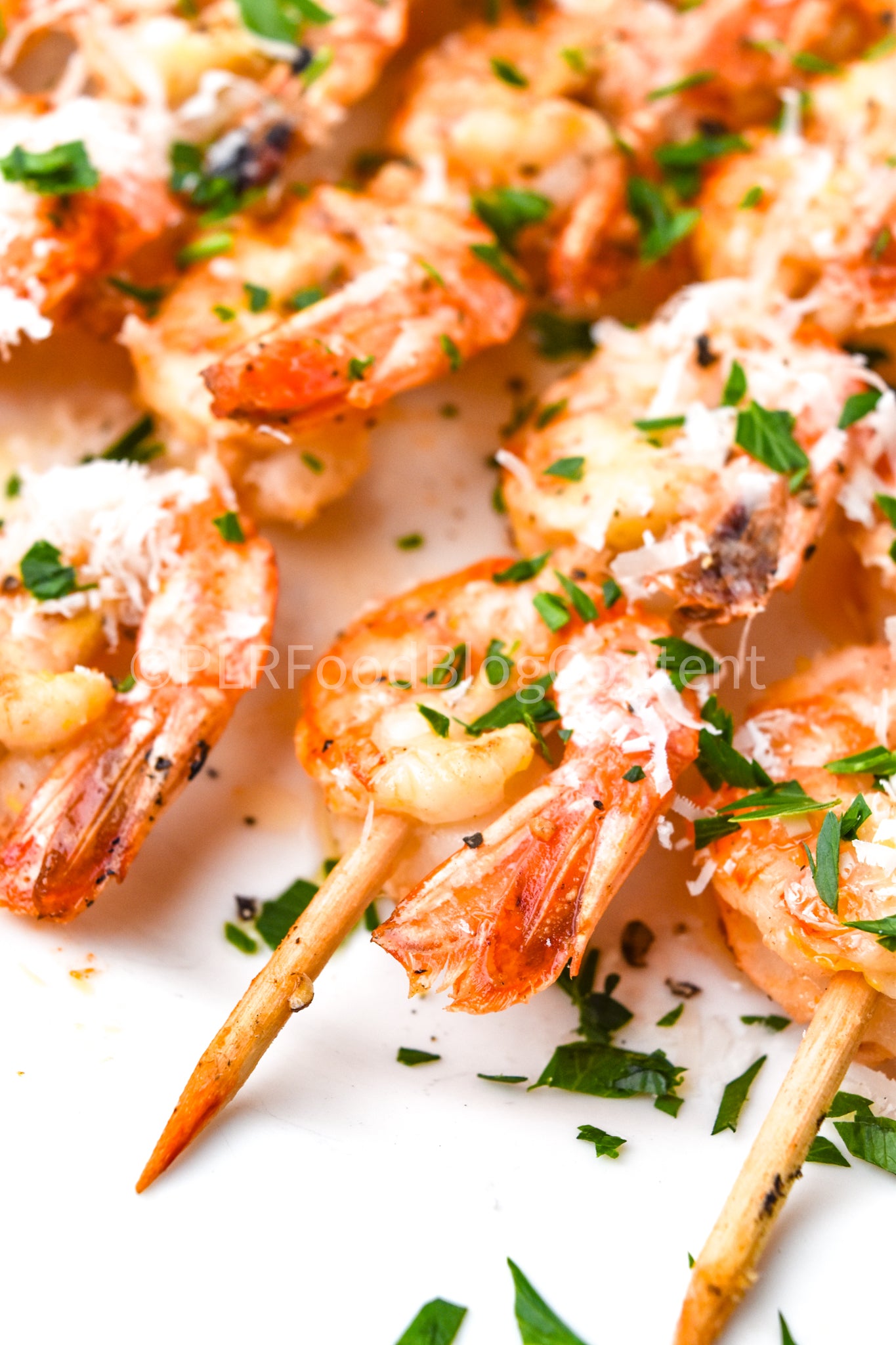 Grilled Lemon Garlic Parmesan Shrimp Skewers Set 3