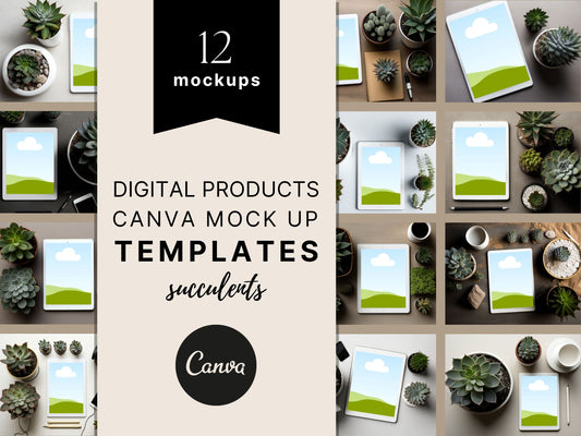 Digital Product Mockup | Succulents