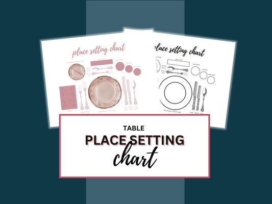 Table Place Setting Chart Template | 2 Styles