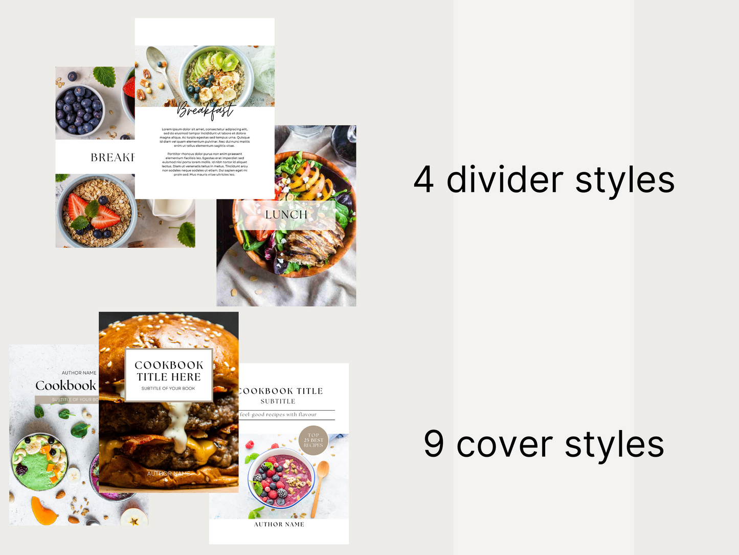 Ultimate Cookbook Template Ebook | 75 Pages