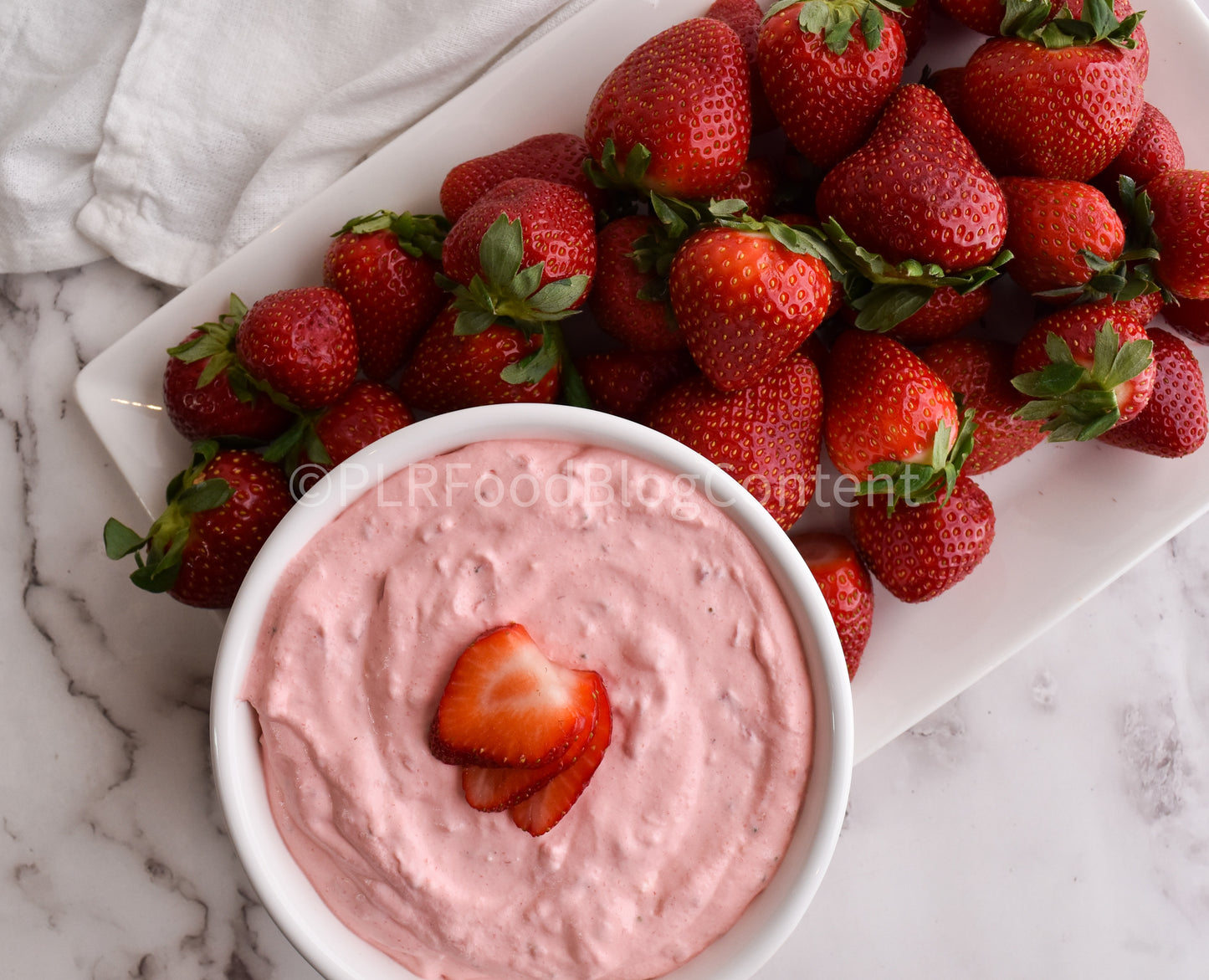 Strawberry Fluff Fruit Dip (SET 1 marble) + VIDEOS