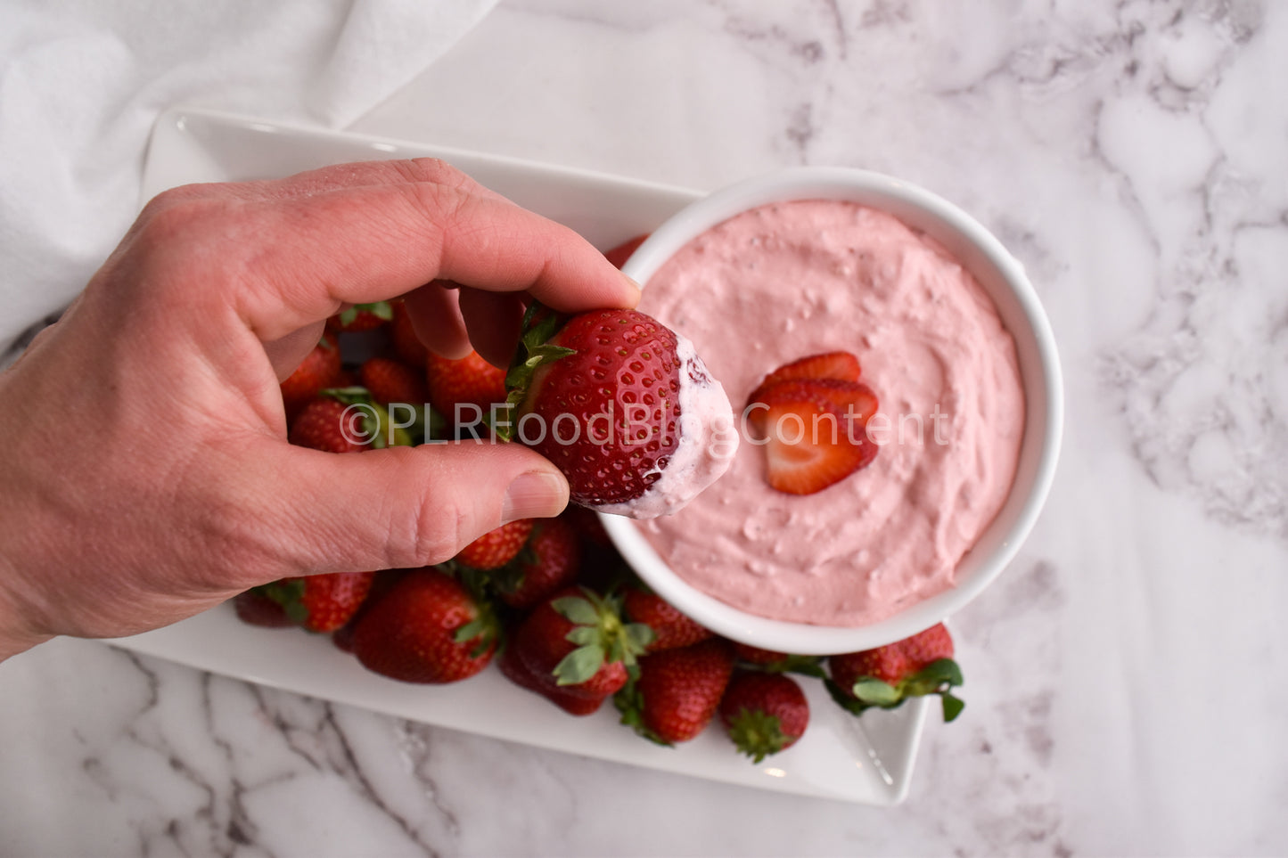 Strawberry Fluff Fruit Dip (SET 1 marble) + VIDEOS